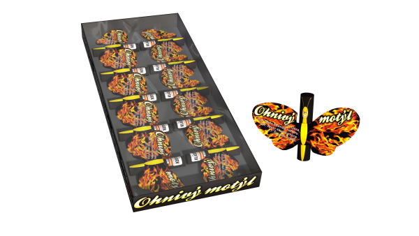 Feuer-Schmetterling 10er Pack