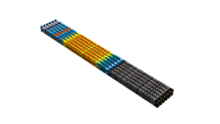 Römische Lichter 12er Pack 54 cm